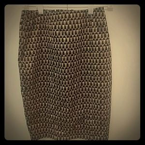 Mossimo Size 2 Printed Pencil Skirt