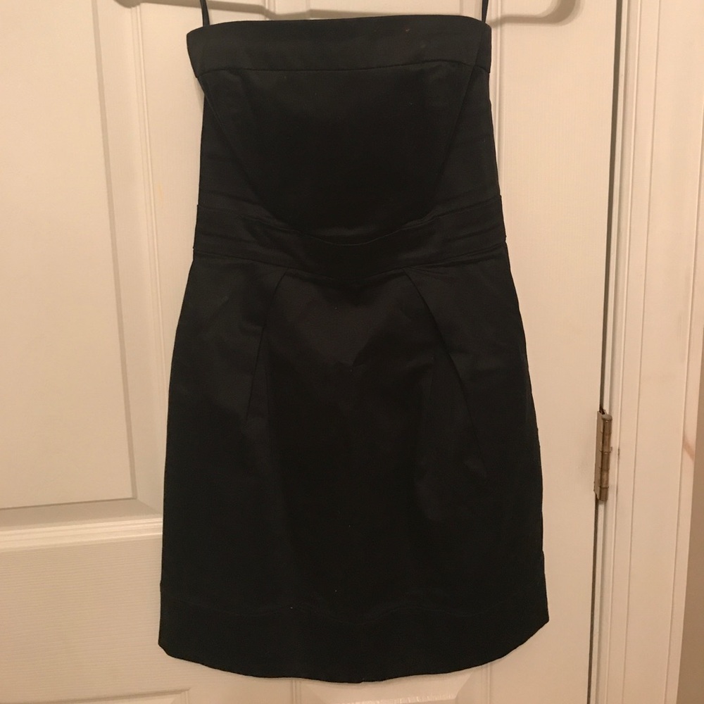 French Connection black strapless dress