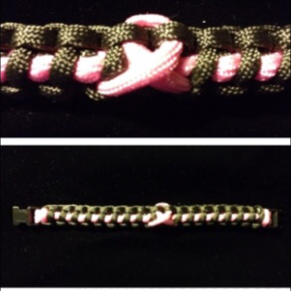 Breast Cancer Awareness Paracord Bracelet