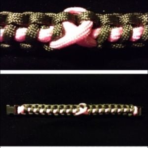 Breast Cancer Awareness Paracord Bracelet