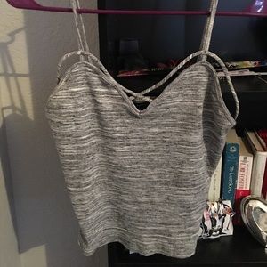 Heathered crop top