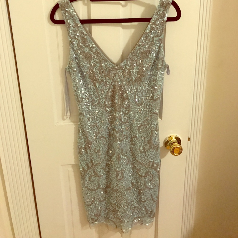 Blue/Silver sequin dress