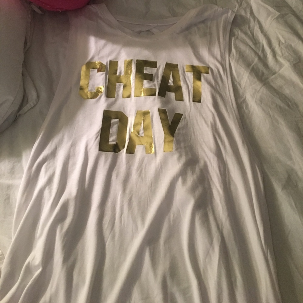 "Cheat day" tank open back
