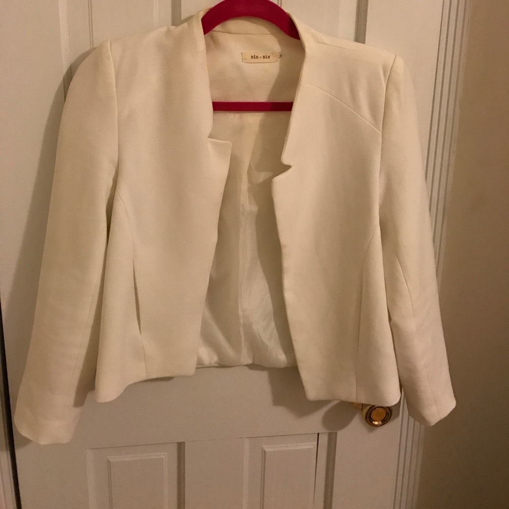 Sis Sis white blazer