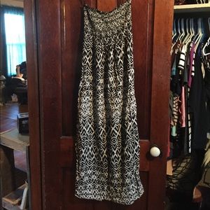 Strapless summer dress