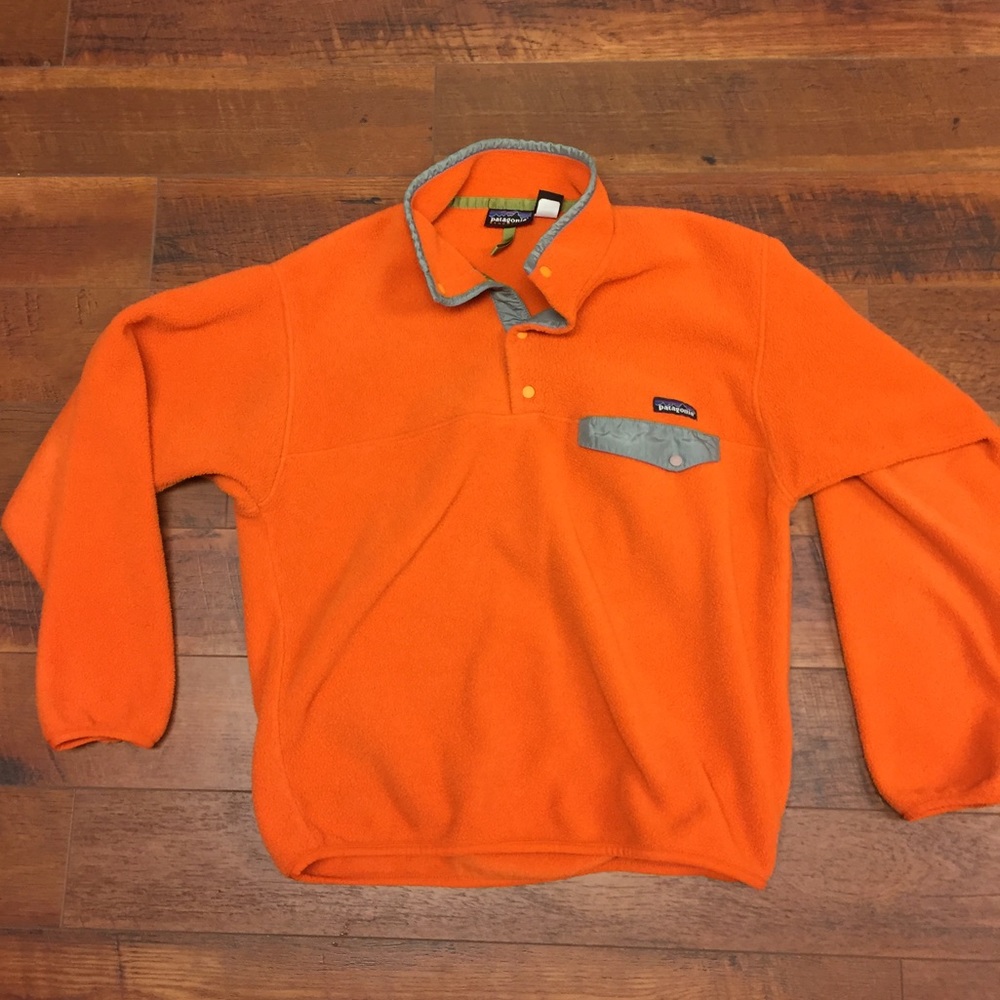 Orange Patagonia Pullover