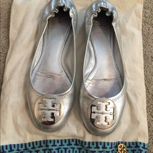 Tory Burch - Size 10 Silver Flats!