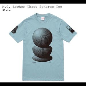 SUPREME MC Escher Three Spheres Tee - Slate