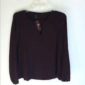 Forever21 Purple Long Sleeve Blouse