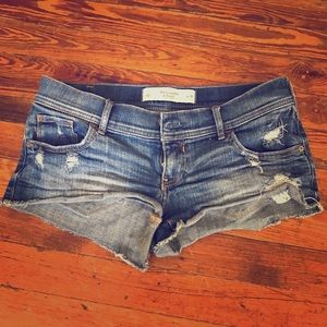 Abercrombie and fitch cutoff jean shorts