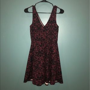 Red Floral Dress