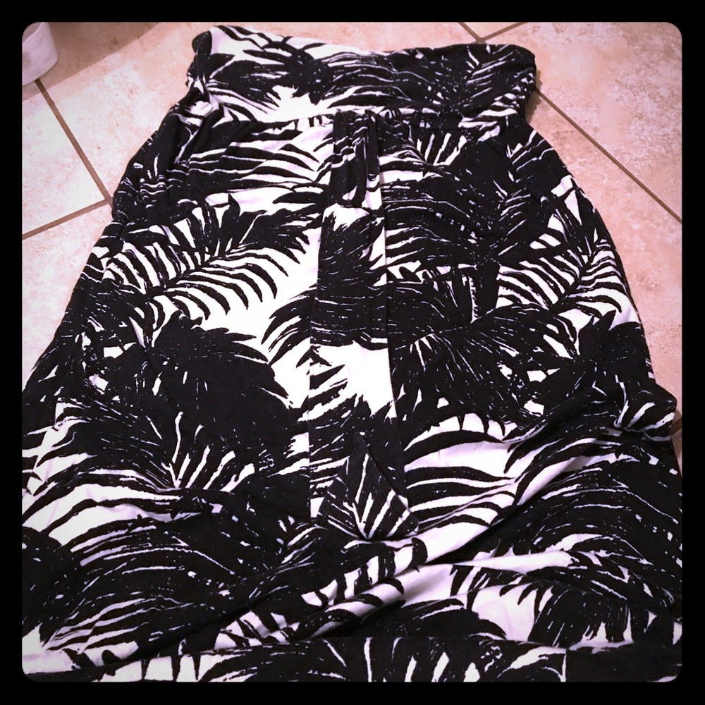 Black & White cotton maxi dress