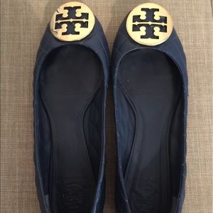 Tory Burch - Size 9 Quilted Navy Flats!