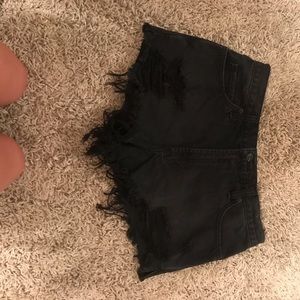 abercrombie high waisted shorts