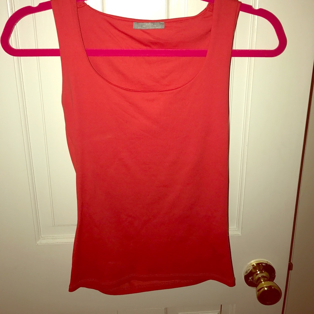 Red Zara top
