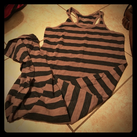Kardashian Inspired Racerback Striped maxi dress - Picture 2 of 2