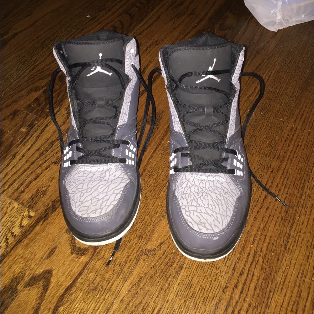 Grey Jordan Shoes