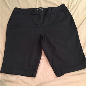 Black cotton shorts