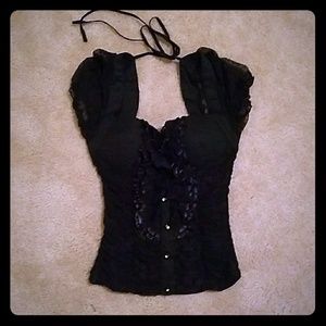 BLACK DRESSY Blouse