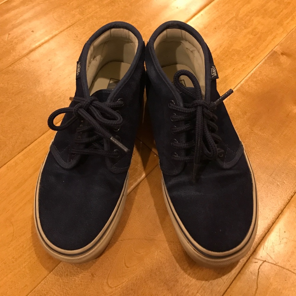 Vans Chukka boots, suede blue Sz M 4.5/W 6