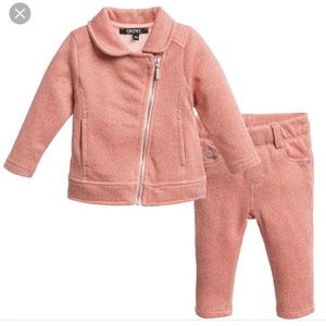 DKNY Dusty Pink Shimmer Tracksuit