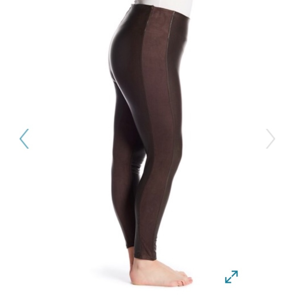 Lysse vegan leather suede legging black XS.  NWOT.