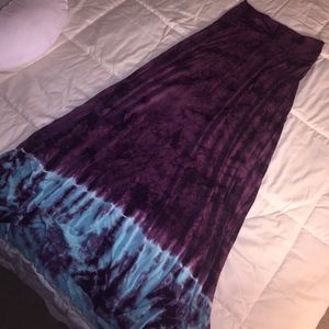 Lucky brand tie dye maxi skirt 💜