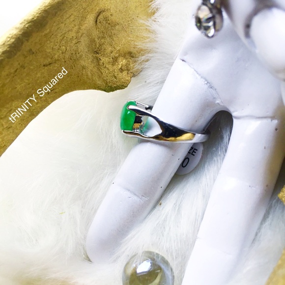 . {GREEN BERLY} Silver cocktail ring 8 - Picture 6 of 8