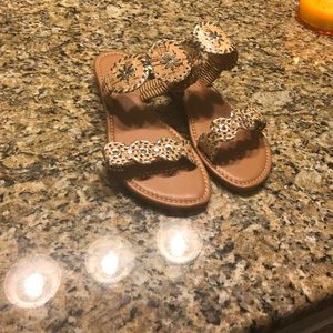 Pierre Dumas fake jack rogers cork and silver