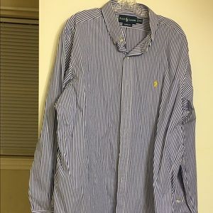 Ralph Lauren Blue and white button down