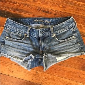 American eagle cutoff jean shorts