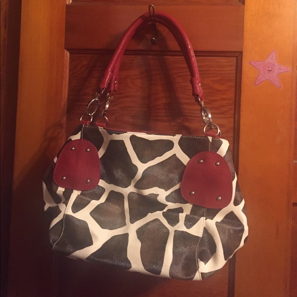 Giraffe Print Purse