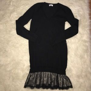 Red Valentino Wool Dress/Tunic with lace details