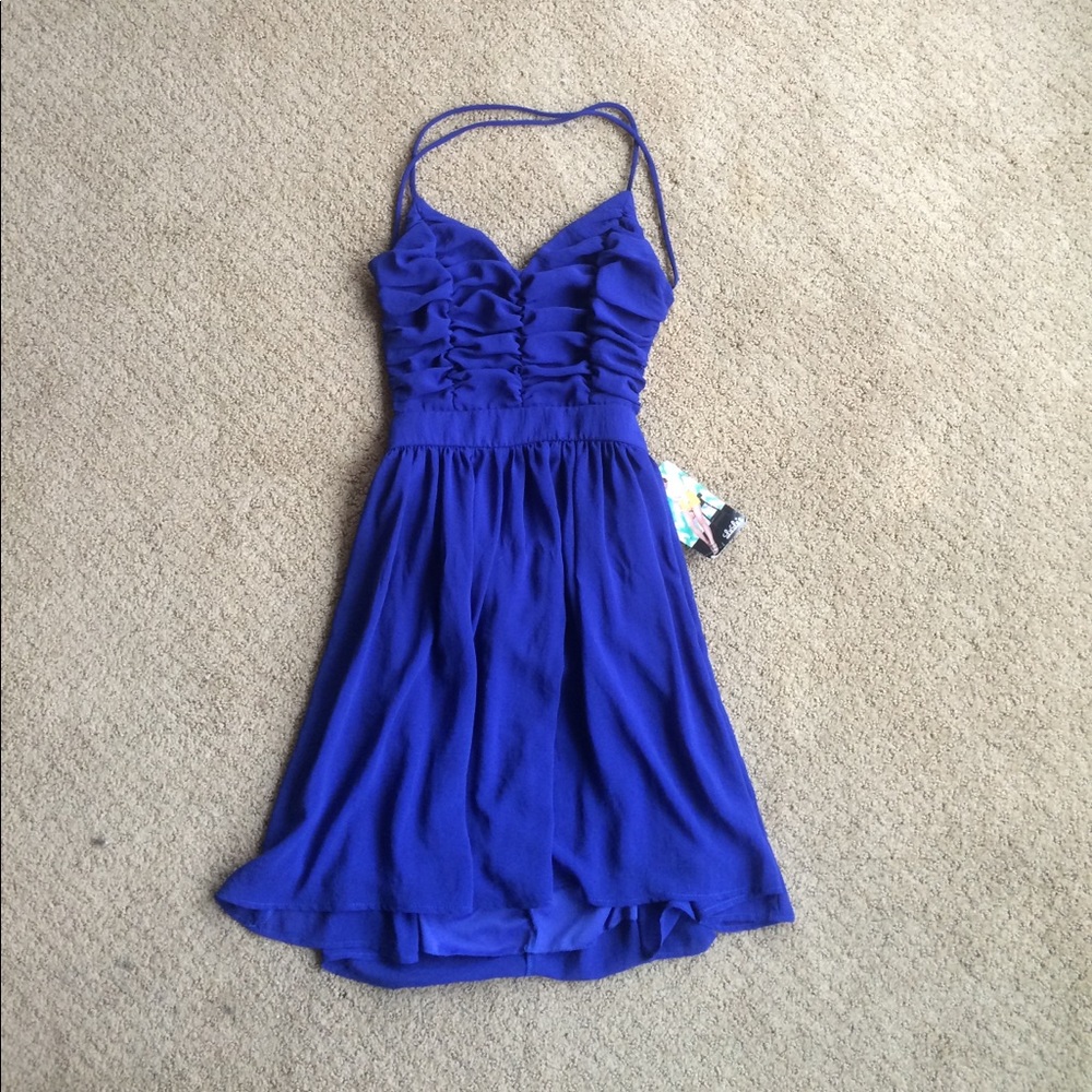 Blue/purple short party dress