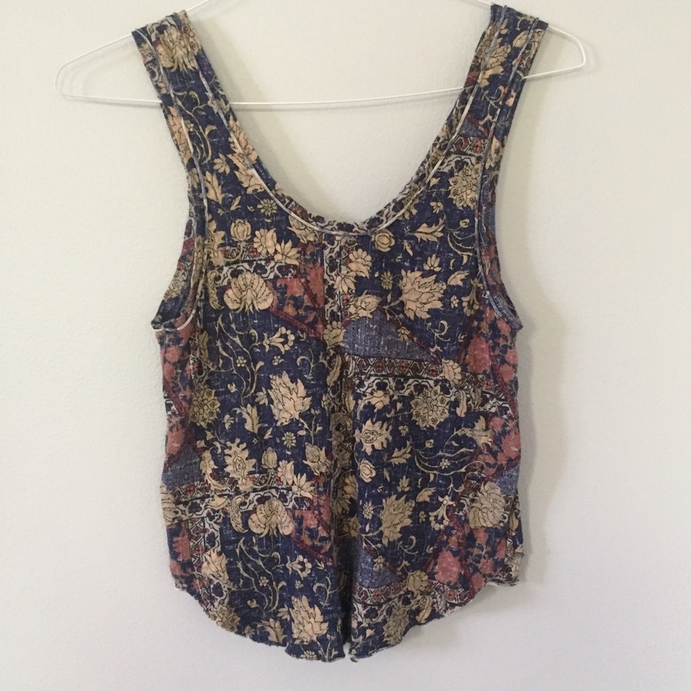 Ecoté Paisley Cropped Tank