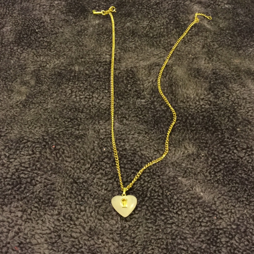 Vintage Avon Heart Keyhole Necklace