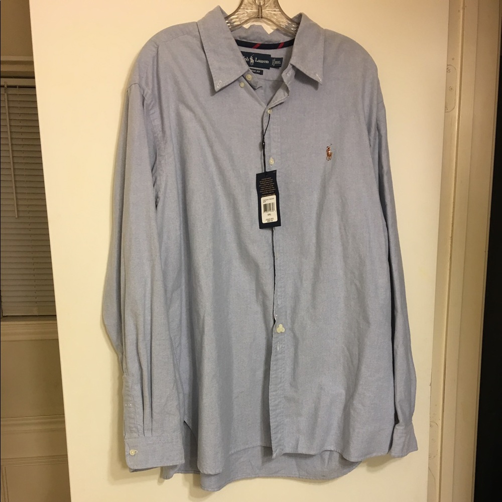 Blue button down long sleeve