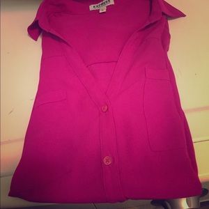 Sleeveless pink tank