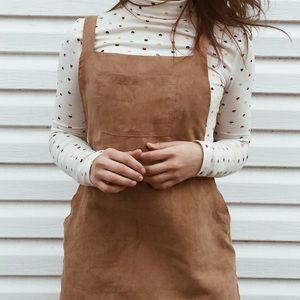 colored overall dress