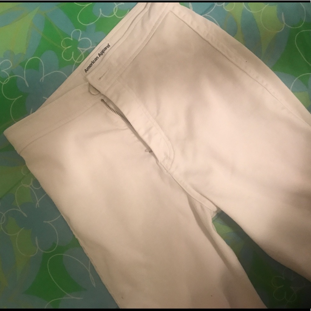 American Apparel white jeans :) high fit