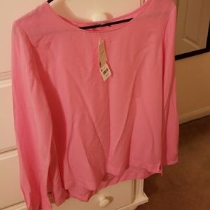 Uniqlo simple pink long sleeved shirt
