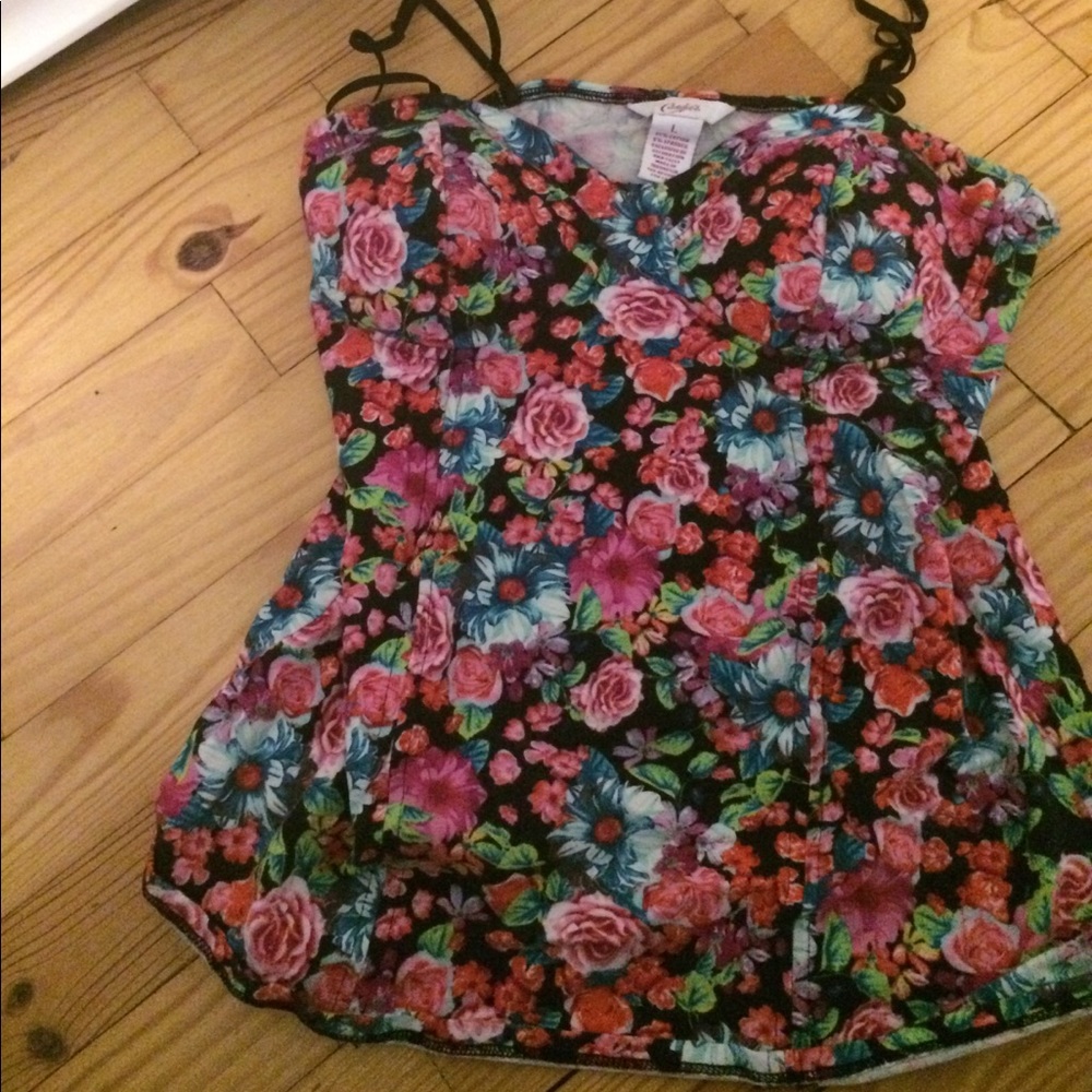 Floral print top