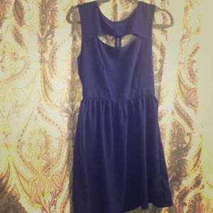 Blue cutout dress
