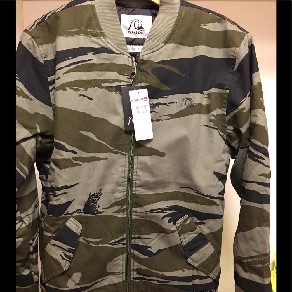 Quiksilver "Hamilton" Camouflage Bomber Jacket