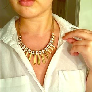 J. Crew Gold Glam Statement Necklace✨✨