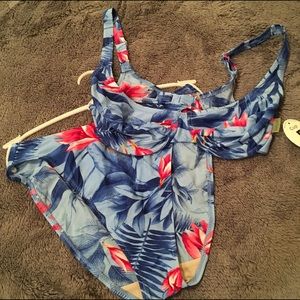 Blue Tropical Bikini