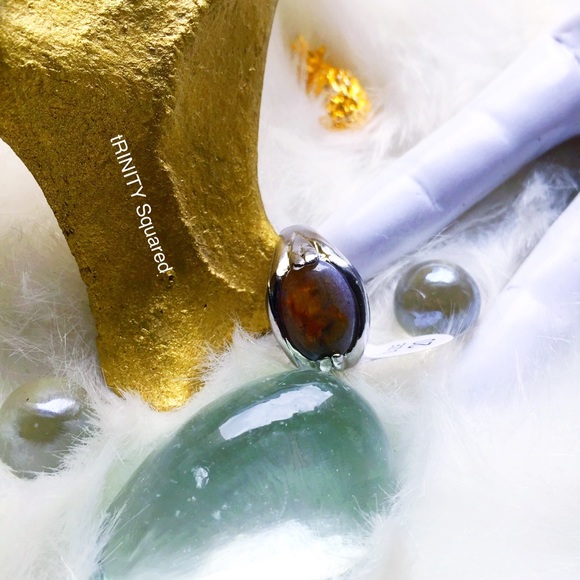 . {JASPER} Silver Victorian claw ring 9 - Picture 2 of 8