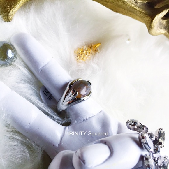 . {JASPER} Silver Victorian claw ring 9 - Picture 3 of 8