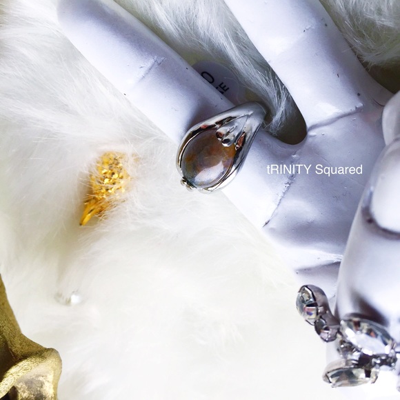 . {JASPER} Silver Victorian claw ring 9 - Picture 4 of 8