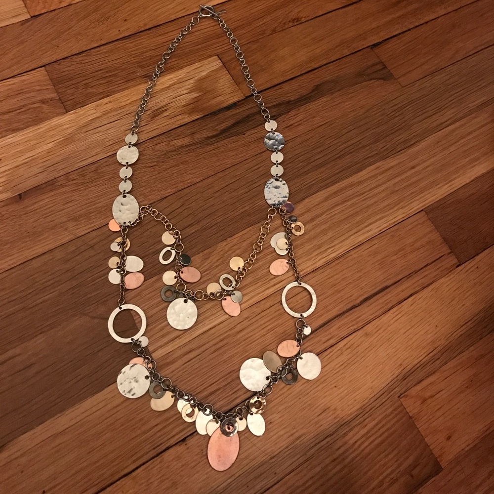 Nine West disk necklace